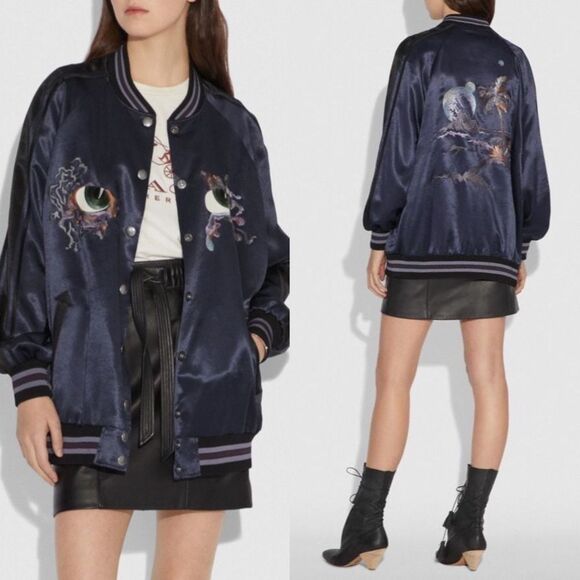 Coach Oversized Souvenir Varsity Jacket - Picture 1 of 12